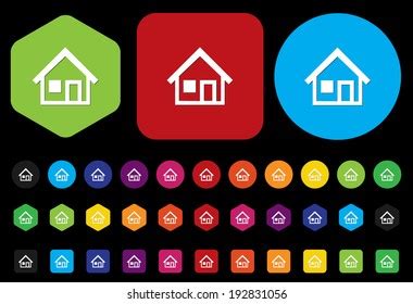 Home Button Icon Stock Vector (Royalty Free) 191559863 | Shutterstock