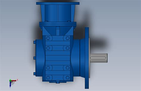 Sf57zp蜗轮蜗杆减速机 Sf57 1078 M1 A P63 9967solidworks 2020模型图纸下载 懒石网