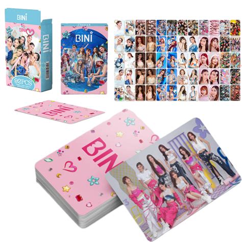 92 Piece Lomo Cards Bini Photocards Holographic Photo Card Lomocard