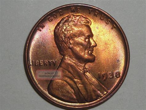 Wheat Penny Gem Red Bu P Lincoln Cent Cartwheel Red Luster