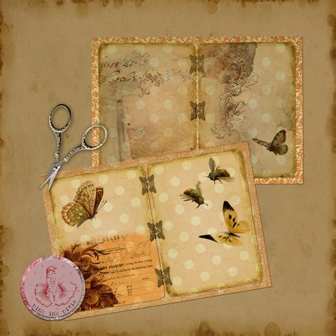 Printable Vintage Beekeepers Journal Digital Ephemera Instant Download Journal Pages Junk