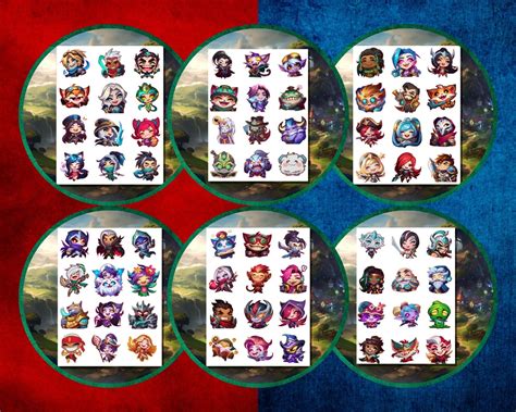 15x Chibi Tahm Kench League Of Legends Vinyl Stickers Anime Style