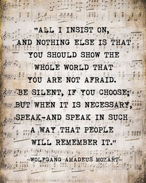 Wolfgang Amadeus Mozart Quote Art Print Music Quote Art Print All