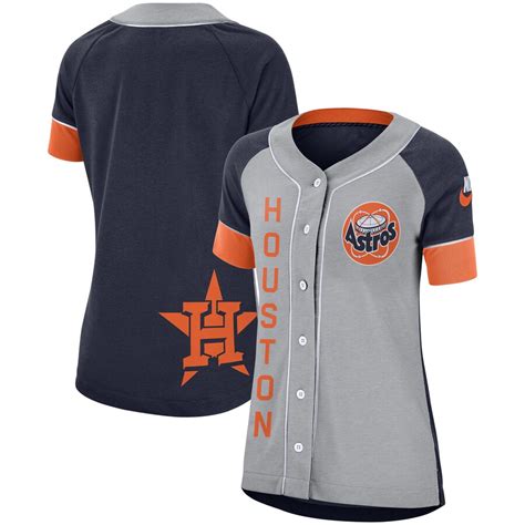 Nike Houston Astros Womens Graynavy Walk Off Jersey