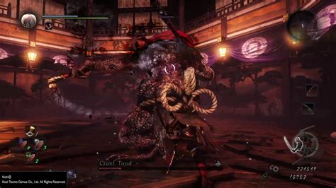 Nioh Giant Toad Fight Youtube