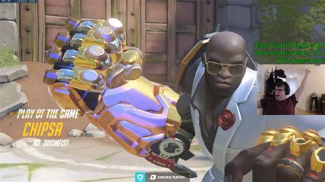 Overwatch Rank 1 Doomfist Chipsa Agressive Doomfist Gameplay POTG