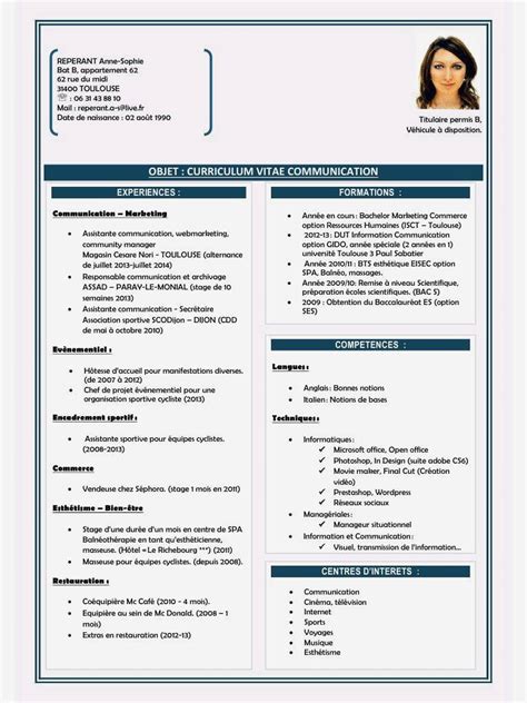 Exemple De Cv Ressources Humaines Gratuit Laboite Cv Fr