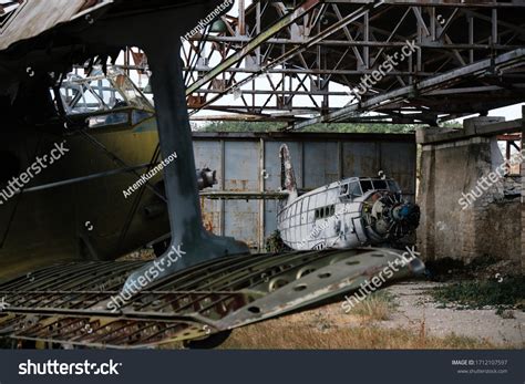 Old Planes Abandoned Hangar Stock Photo 1712107597 Shutterstock