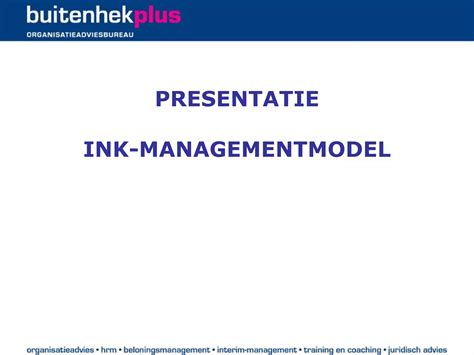 kwaliteitsmanagement volgens ink model