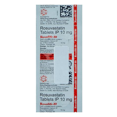 Rosulife 10 Tablet Uses Side Effects Price Apollo Pharmacy