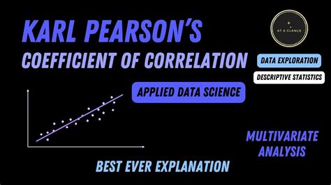 Karl Pearson Coefficient Of Correlation At A Glance Data Science