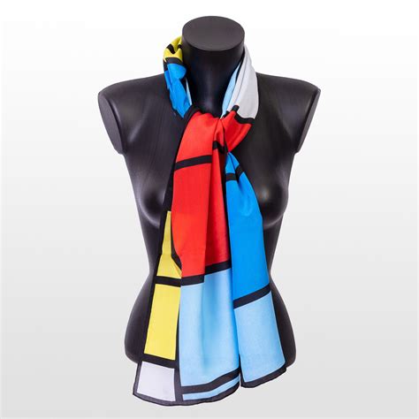 Piet Mondrian Silk Scarf Tableau N