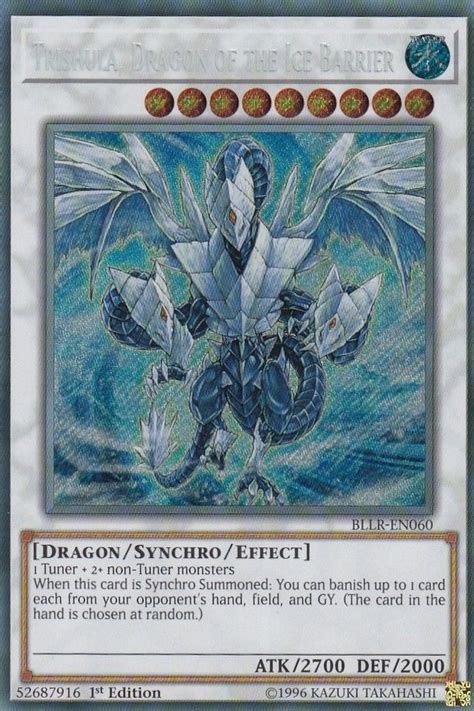 Bllr En060 Trishula Dragon Of The Ice Barrier Yu Gi Oh