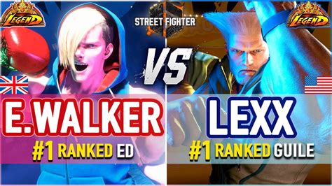 SF6 Ending Walker 1 Ranked Ed Vs Lexx 1 Ranked Guile SF6 High