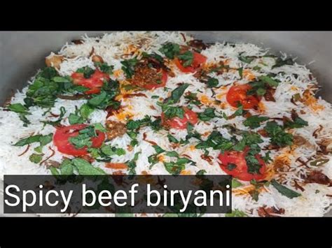 Spicy Beef Biryani Easy Beef Biryani Recipe YouTube