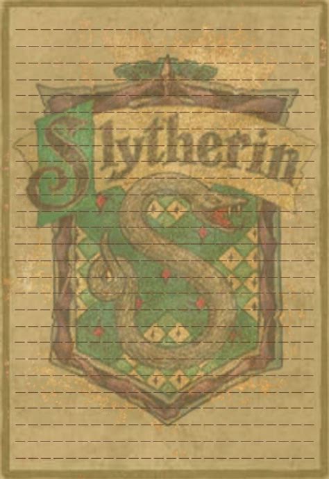 Slytherin Stationery Option3 By Sinome On