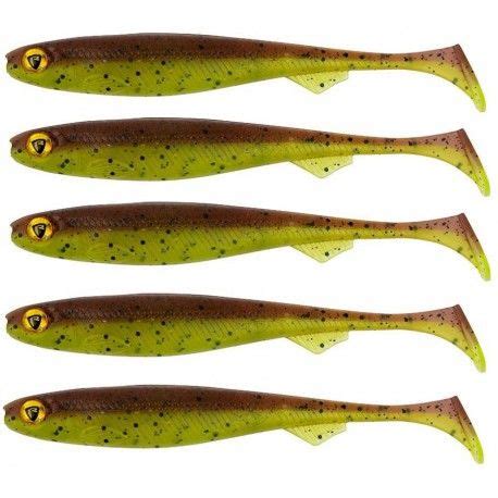 Zestaw przynęt gumowych Fox Rage Slick Shad UV Green Pumpkin 5szt