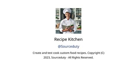 Recipe Kitchen Gpts Features And Functions Examples And Prompts Gpt