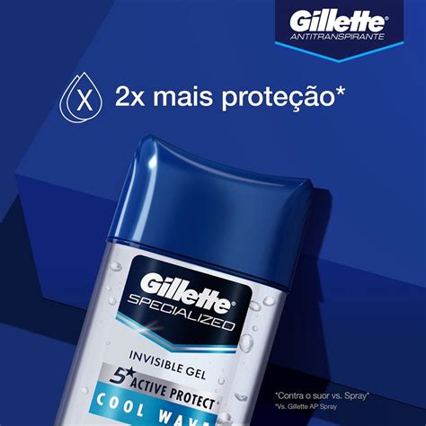 Desodorante Gillette Gel 113g - Desodorante Masculino Gillette Gel Clear Cool Wave 113g - Drogaria Sao ...