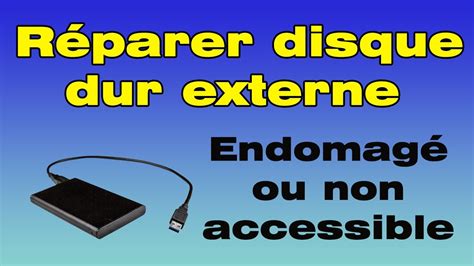 Comment réparer un disque dur externe endommagé YouTube