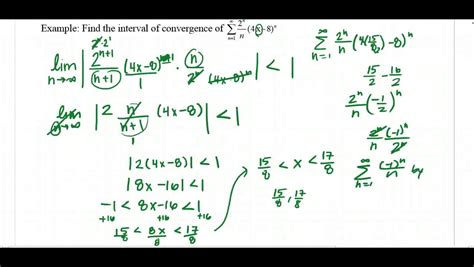 Finding The Interval Of Convergence Of Power Series Ap Calculus Youtube