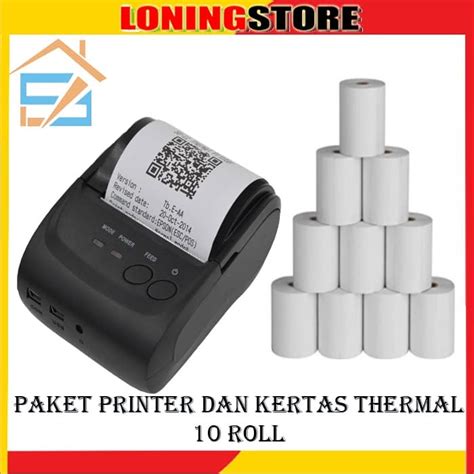 Jual Paket Bluetooth Printer Kertas Thermal Jakarta Barat Loning