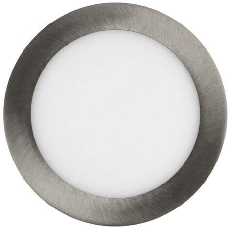 Placa Led W Circular Superslim Corte Mm Silver Blanco Neutro K