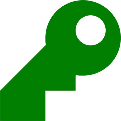 Green Key 5 Icon Free Green Key Icons