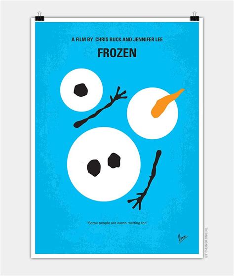 No396 My Frozen Minimal Movie Poster 720px Minimalistische Poster