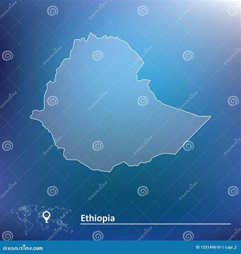 Map Of Ethiopia Stock Vector Illustration Of Geography