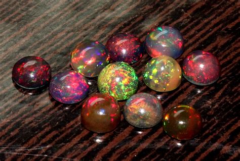 Handmade Natural Ethiopian Fire Opal Mm Round Cabochon Etsy Uk