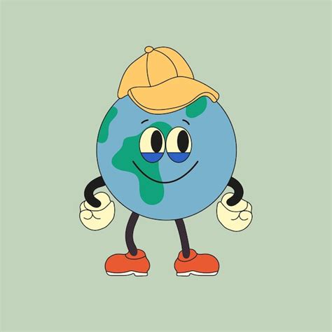 Premium Vector Cute Planet Earth Character Cute Earth Globe With