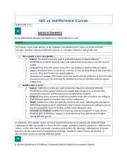 Understanding Iso Quant Vs Indifference Curves In Economics Course Hero