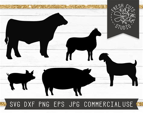 Farm Animals Svg Show Cow Svg Sheep Svg Farm Svg Cut Files Etsy Israel