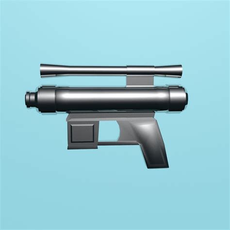 STAR WARS DC 15s Blaster 3D PRINTABLE RIFLE Free 3D Model Obj Mtl