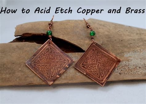 How to Acid Etch Metal/Copper and Brass Blanks for Jewelry | FeltMagnet