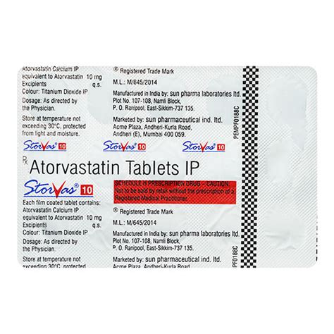 Storvas 10mg Tablet 15s Price Uses Side Effects Netmeds