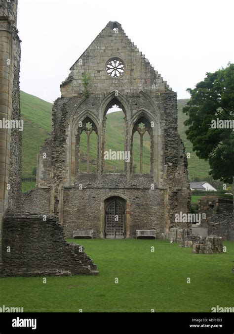 Ruins of Valle Crucis Abbey Stock Photo - Alamy