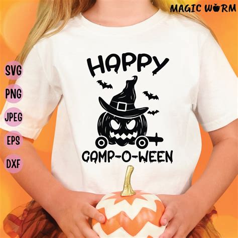 Happy Camp O Ween Svg Camping Halloween Svg Halloween Etsy