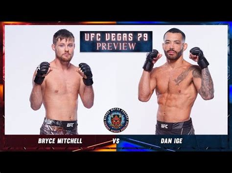 Bryce Mitchell Vs Dan Ige Preview Ufcvegas Bloody Water Podcast