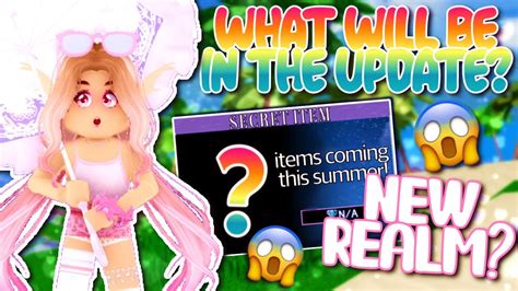 What To Expect For The New Summer Update In Royale High Roblox Royale High Tea Spill Youtube