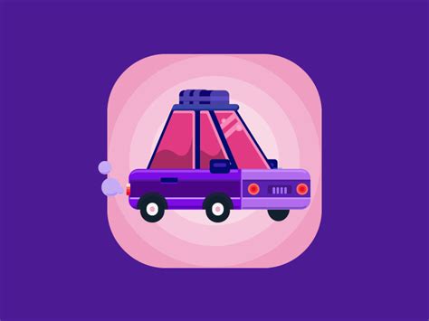 Car App Icon By Drew Andersen Pixelpanda On Dribbble