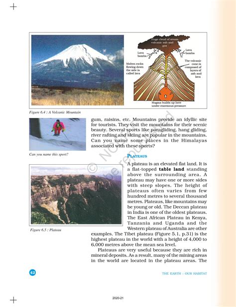 Major Landforms Of The Earth Ncert Book Of Class Geography The