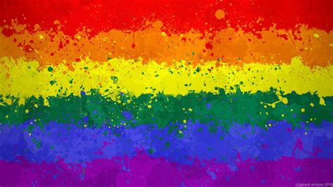 Lgbt Flag Wallpaper Grungy Splatter By Garyckarntzen On Deviantart