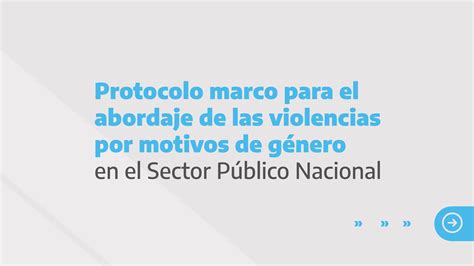 Protocolo Marco Para El Abordaje De Las Violencias Por Motivos De