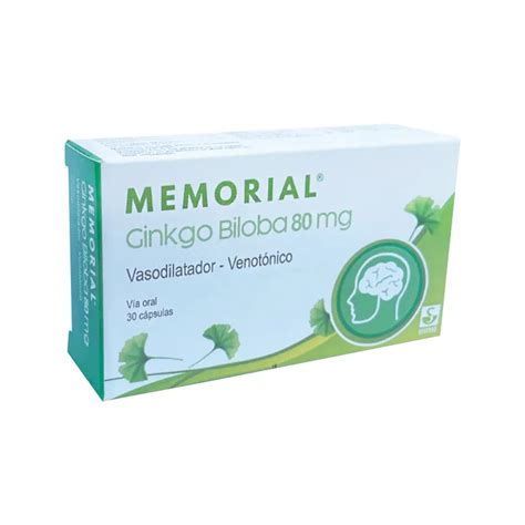 Memorial Ginkgo Biloba Mg Caja De C Psulas Punto Farma