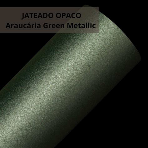 Adesivo Decorativo Lav Vel Jateado Opaco Arauc Ria Green Metallic