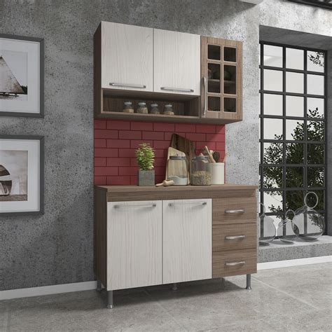 Cozinha Completa Fidelita Paris Modulada Pecas Cm Portas