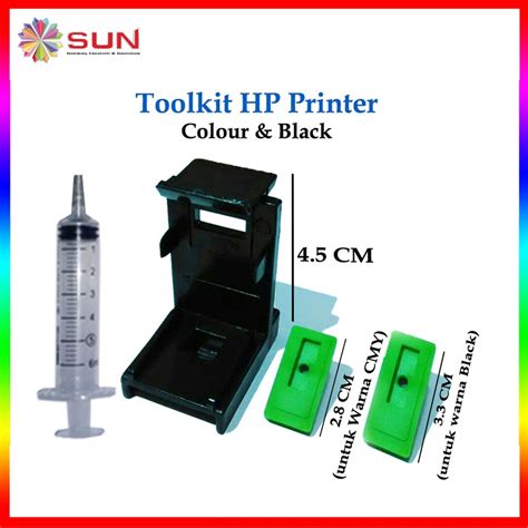 Jual Toolkit Canon Hp Black Dan Colour Penyedot Tinta Shopee