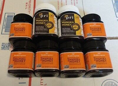 Lot Of 8 X2 PRI Manuka Honey X6 WEDDERSPOON Raw Monofloral Manuka Honey